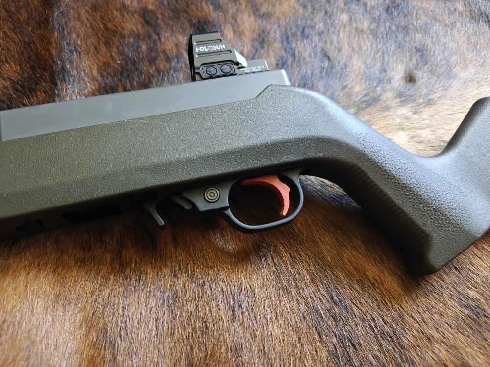 Custom Grey Birch RDR 10/22 Light Hunter Carbon Threaded 22LR Holosun 4 LBS-img-8