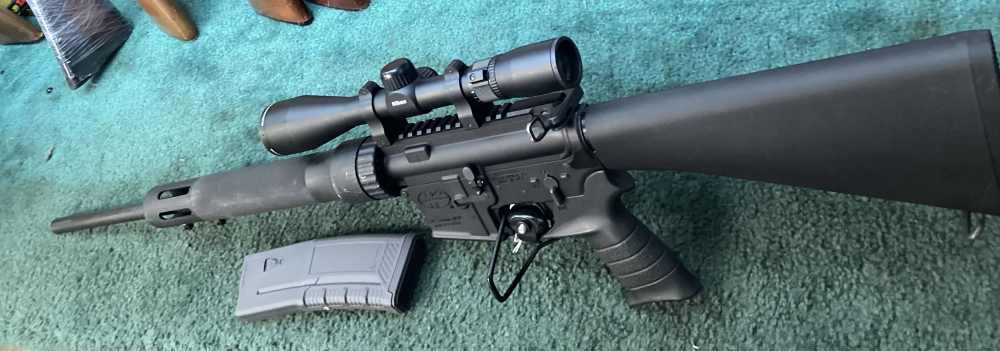 Pre-owned Mossberg MMR Hunter rifle w/ scope, mag in 5.56 mm -img-7