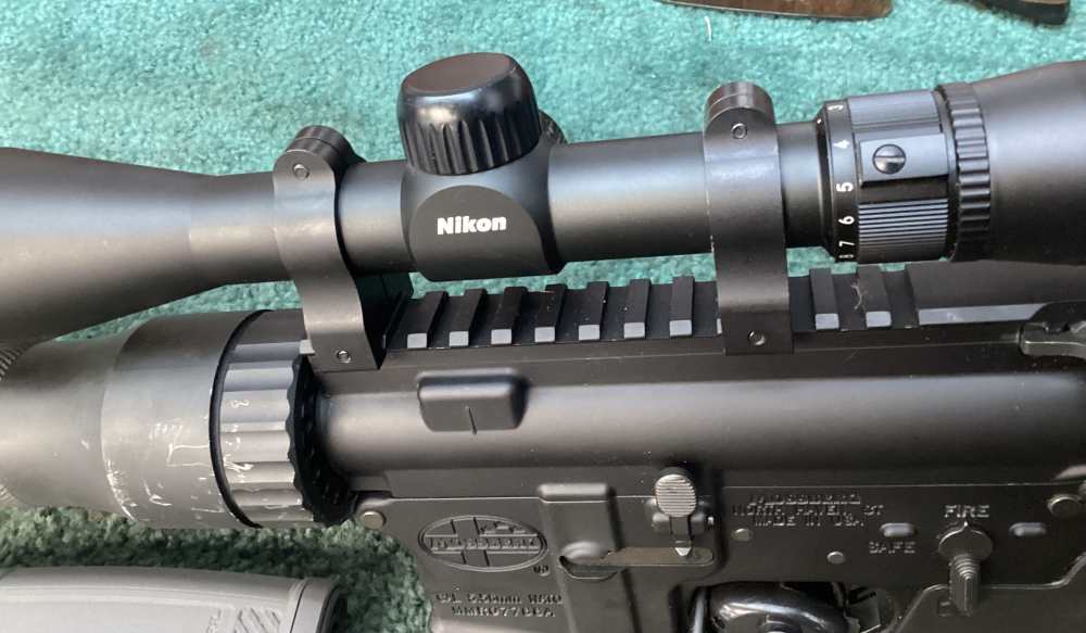 Pre-owned Mossberg MMR Hunter rifle w/ scope, mag in 5.56 mm -img-9