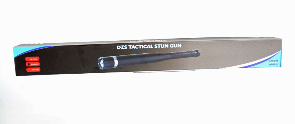 Aluminum Heavy-Duty Stun Baton Flashlight BAT Stun Gun for Self Defense-img-1