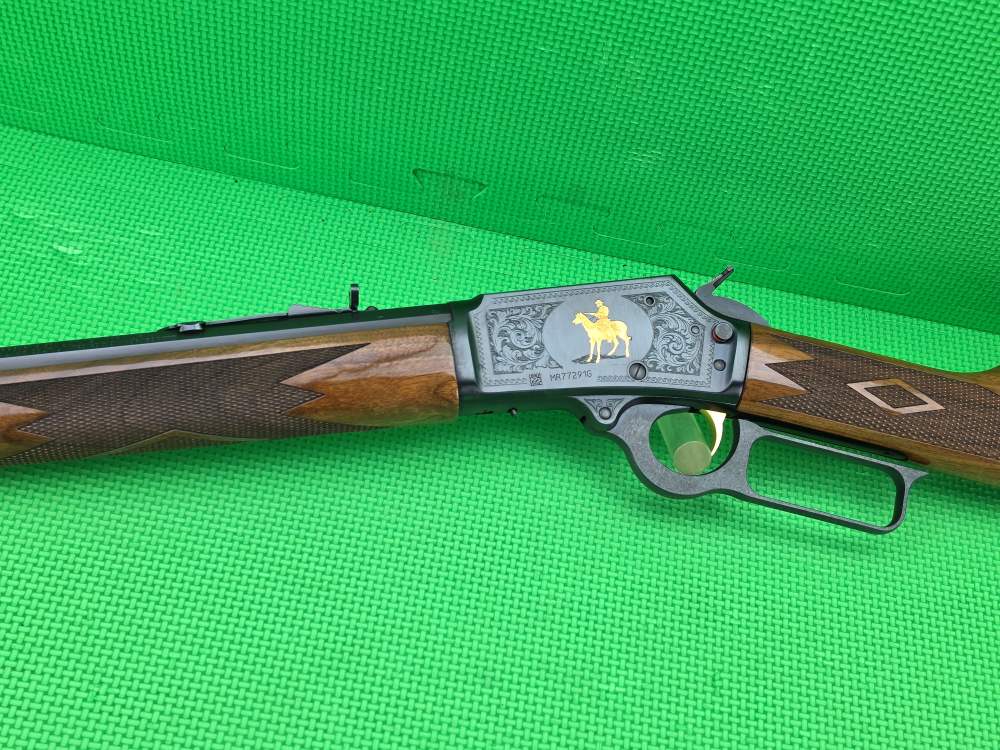 MARLIN 1894 LIMITED EDITION 45 COLT * 1 OF 1500 ENGRAVED GOLD HORSE & RIDER-img-0