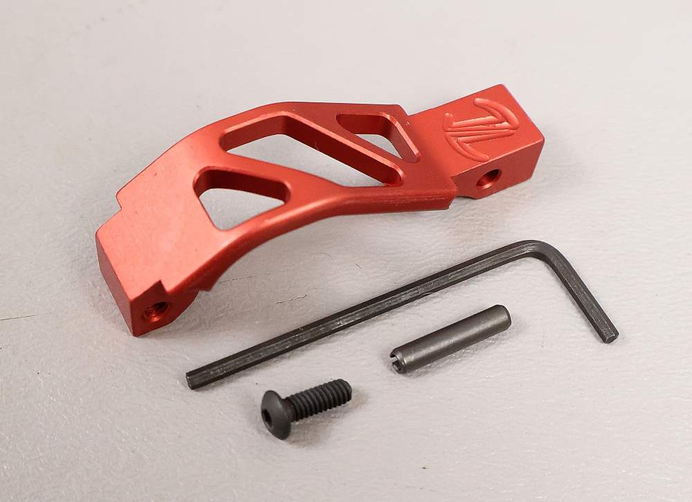 ONE AR-15 TIMBER CREEK RED OVERSIZE TRIGGER GUARD AR OTG Billet Aluminum-img-2