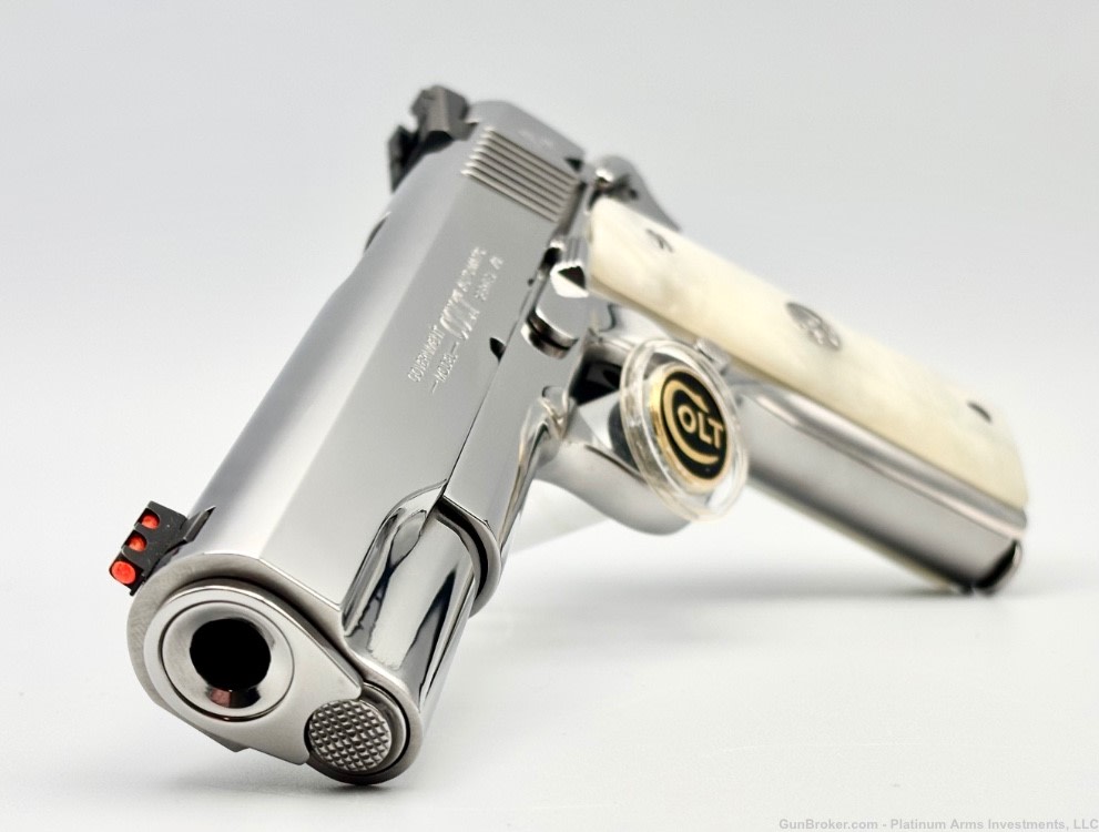 Ultra Rare COLT 1911 38 Super Mirror Bright Polished Crowned Barrel BSTS-img-1
