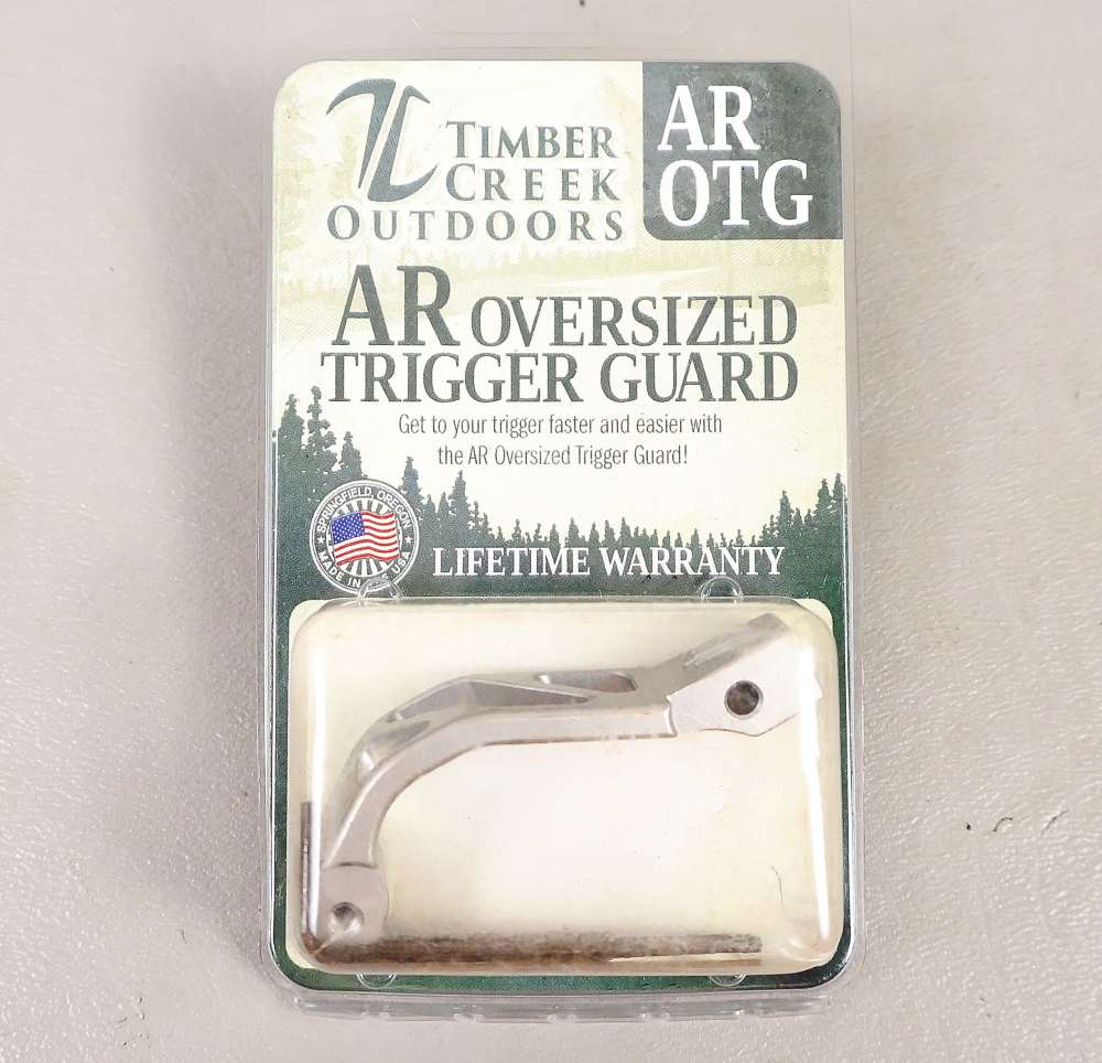 ONE AR-15 TIMBER CREEK SILVER OVERSIZE TRIGGER GUARD AR OTG Billet Aluminum-img-0