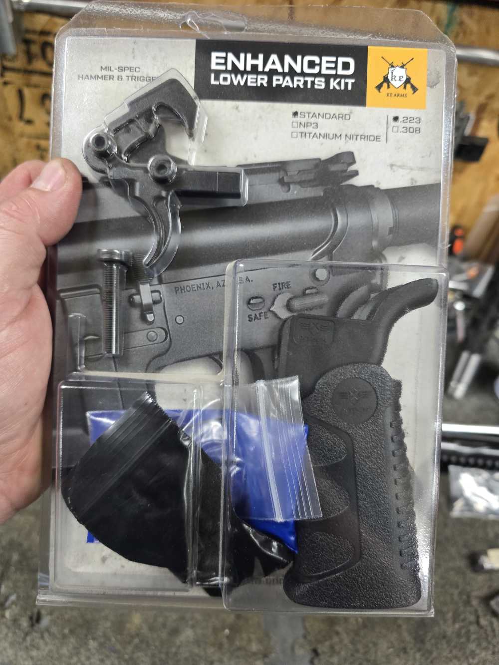 AR-15 ENHANCED LOWER PARTS KIT KE ARMS-img-0