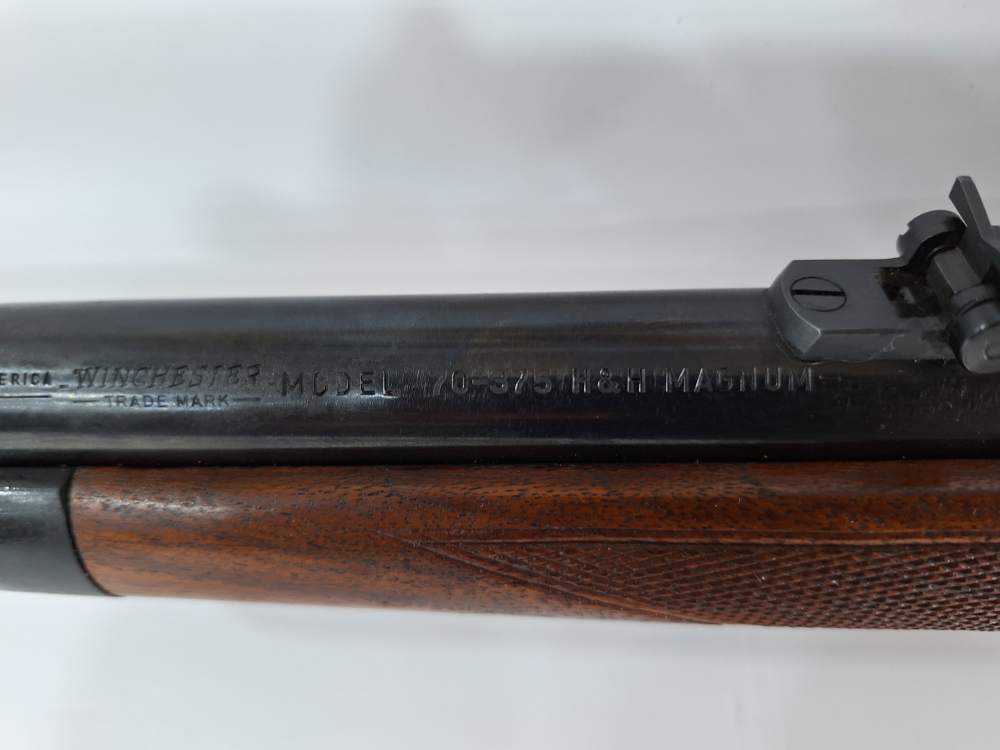 Winchester Model 70 Super Grade Cal 375 H&H W/ Leupold 1X  PRE 64-img-17