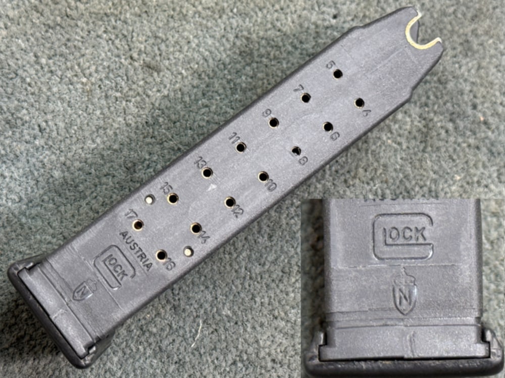 Norwegian Armed Forces Crest Glock 17 P80 Magazine Preban 17rd U-notch 9mm-img-0