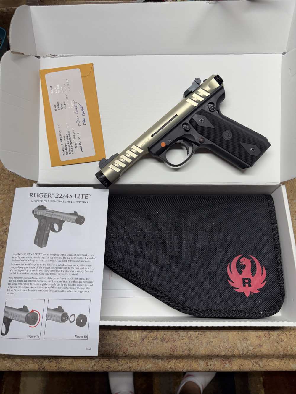 RUGER 22/45 LITE MKIII 22LR NICKEL UPPER New in box bought in 2012-img-14