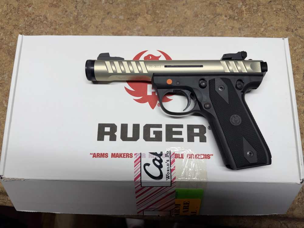 RUGER 22/45 LITE MKIII 22LR NICKEL UPPER New in box bought in 2012-img-13