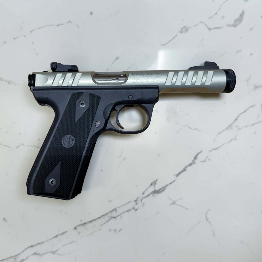 RUGER 22/45 LITE MKIII 22LR NICKEL UPPER New in box bought in 2012-img-5