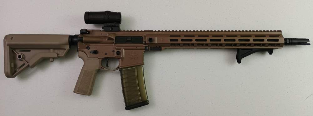 PSA "Sabre" Rifle | 16" 5.56 Mid-Length | 15" Sabre QD Rail | Cerakote FDE-img-0