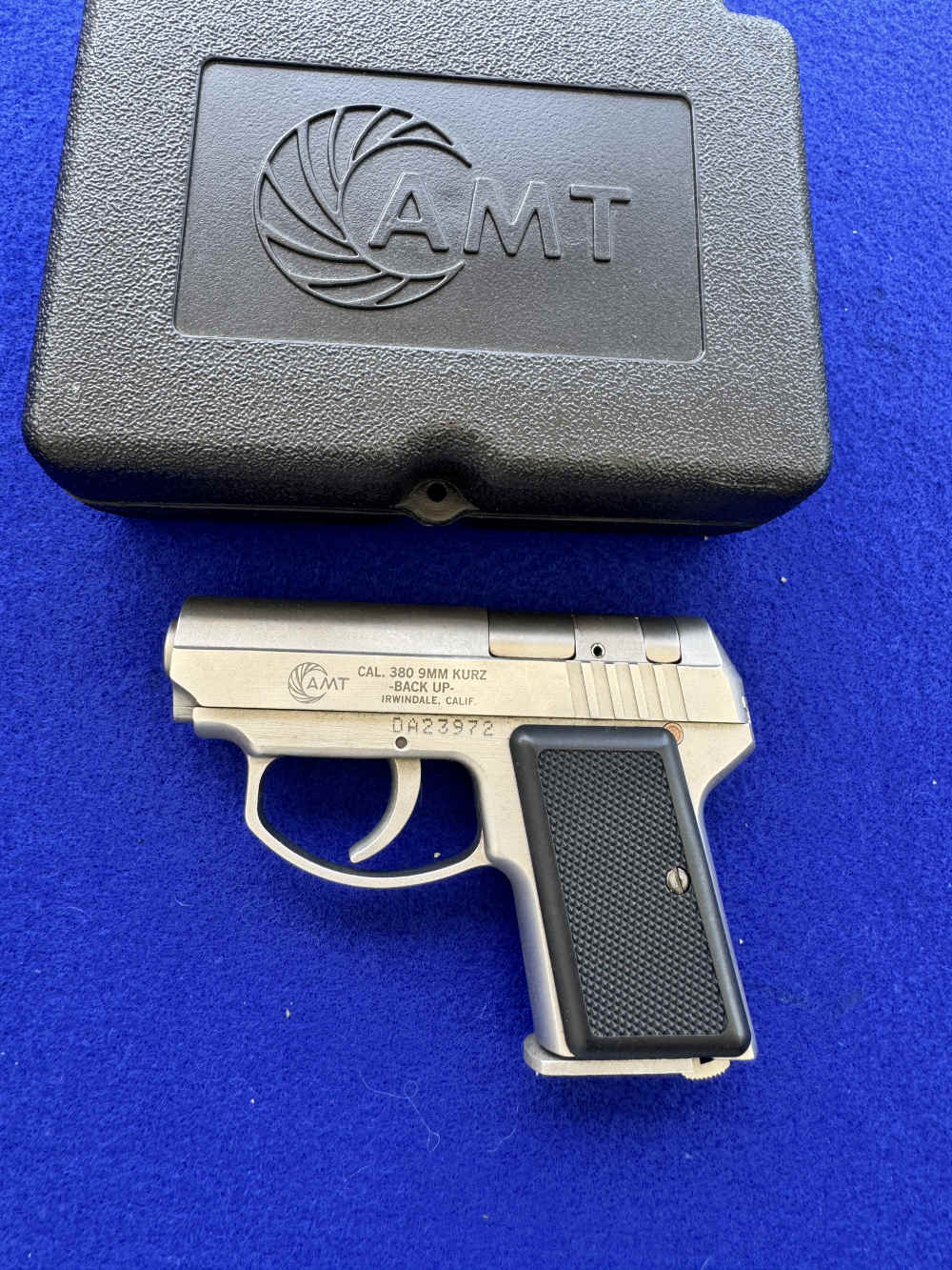 In Box AMT Backup .380ACP Stainless-img-4