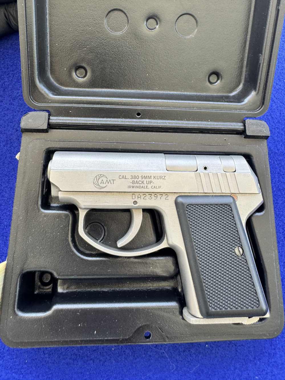 In Box AMT Backup .380ACP Stainless-img-3