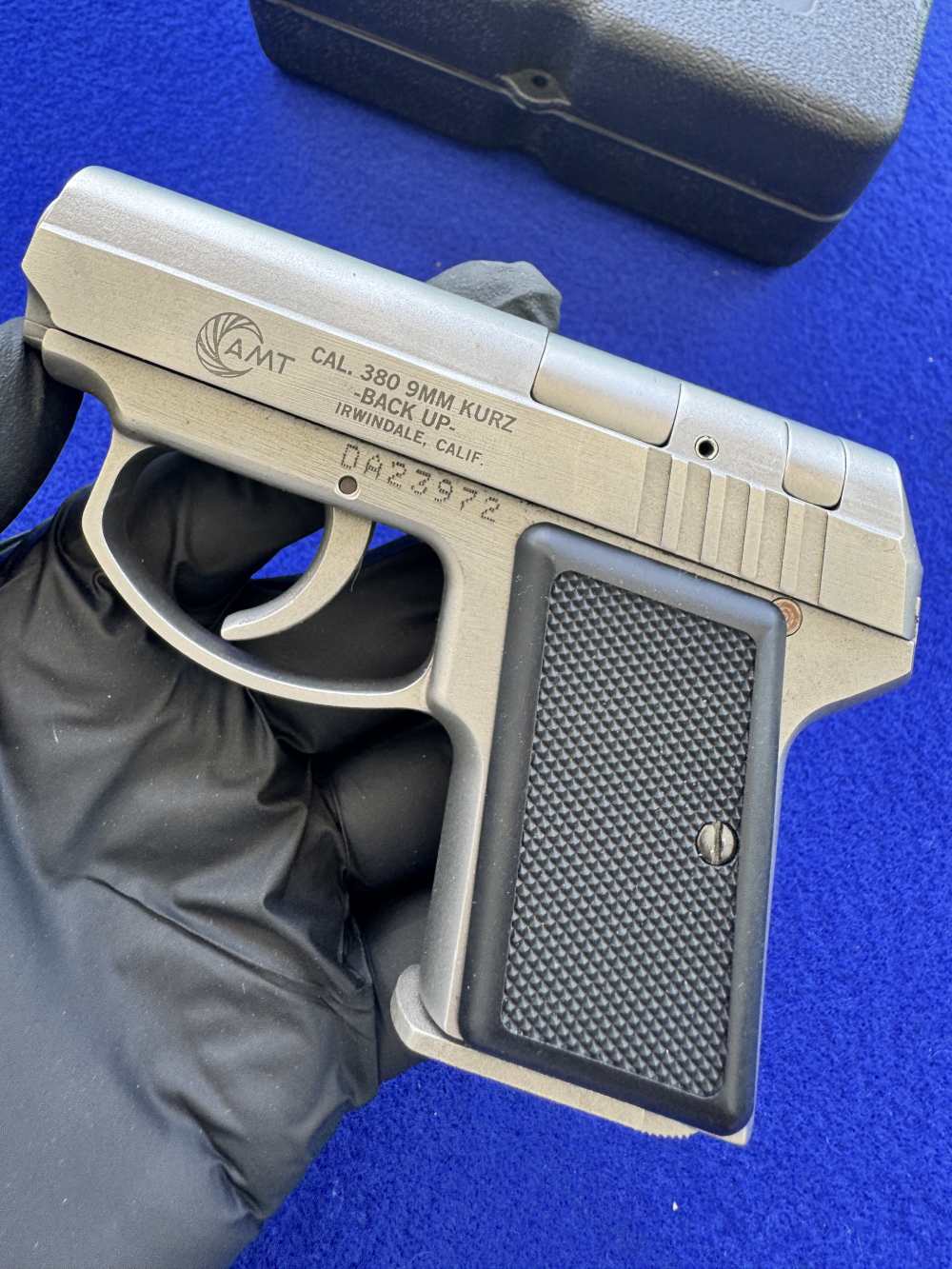 In Box AMT Backup .380ACP Stainless-img-5