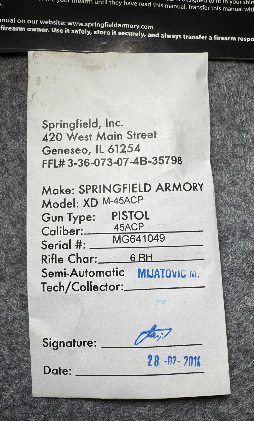 Springfield XDM-45ACP Pistol Tactical Pack - Gently Used-img-32