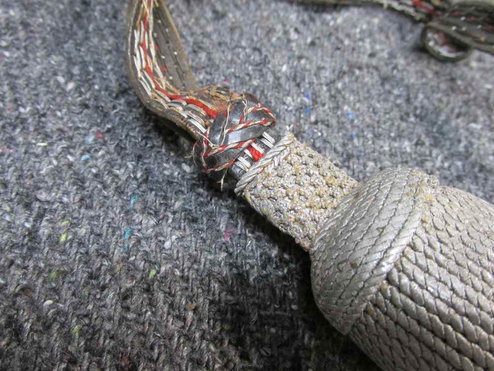 ORIGINAL WWI/WWII GERMAN FIRE POLICE DRESS BAYONET KNOT-img-3