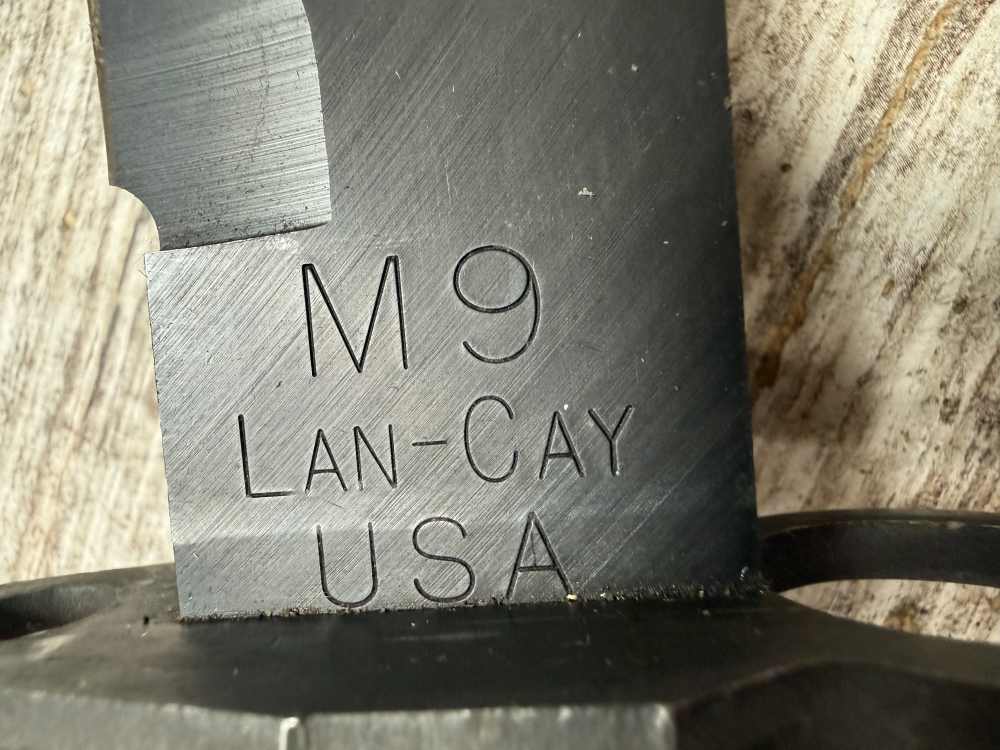 * USGI *  Lan-Cay * M9 * Bayonet * 2nd Contract * Scabbard * Lancay *   -img-19