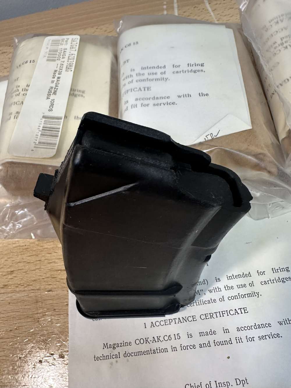 Saiga 10 round polymer 7.62x39 AK magazine made in Russia oem-img-5
