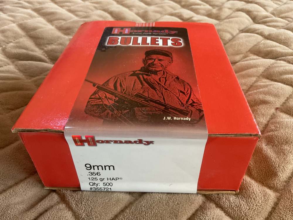 500 Hornady 9mm 125 Gr HAP JHP .356 Bullets for Reloading -img-0