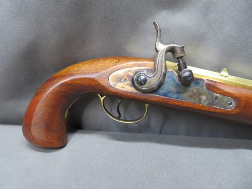 CASED PAIR OF PEDERSOLI REPRODUCTION KENTUCKY STYLE .44 PERCUSSION PISTOLS-img-15