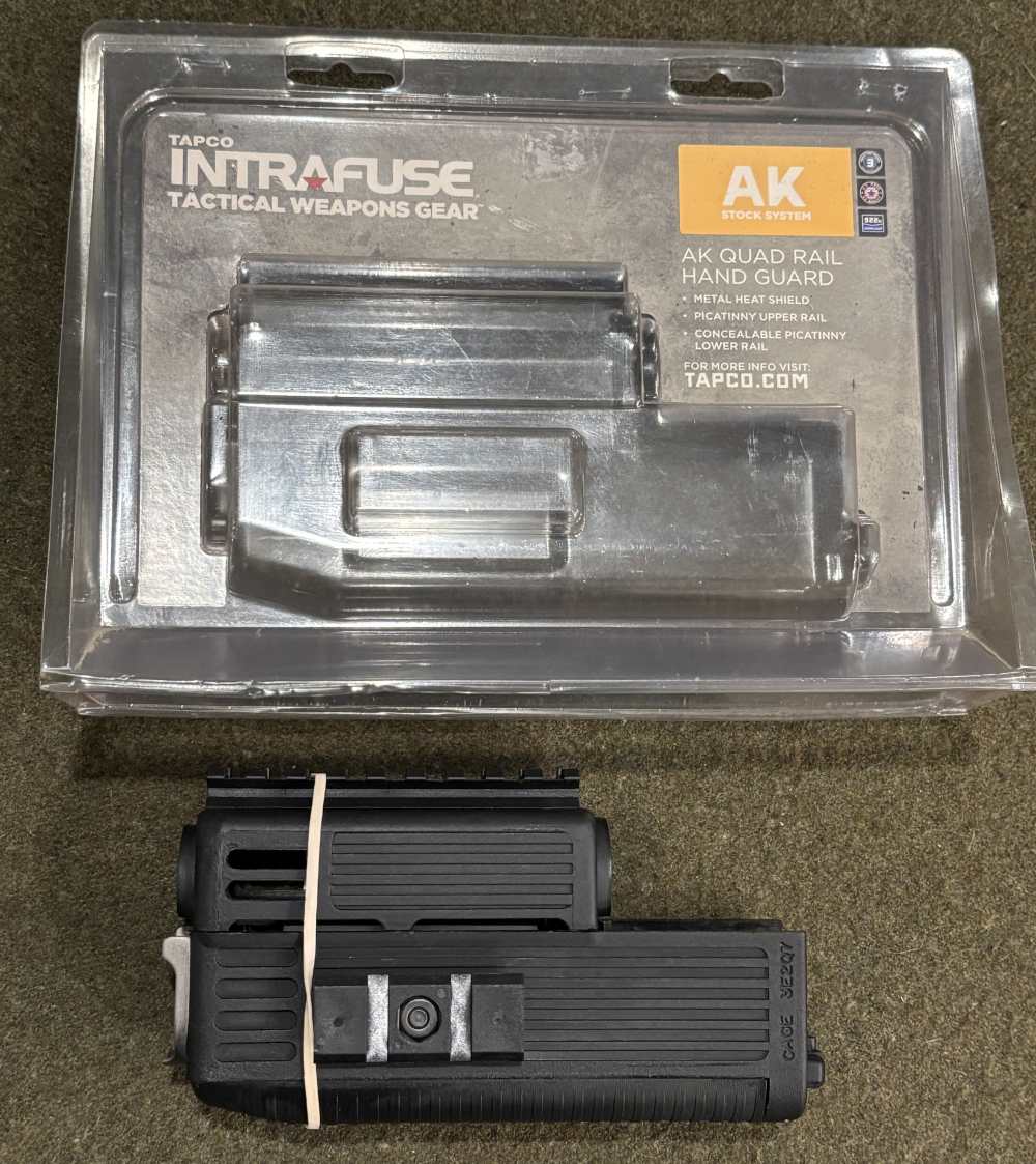 Like New Used - Discontinued TAPCO AK47 Polymer Quad Rail Handguard Set -img-1