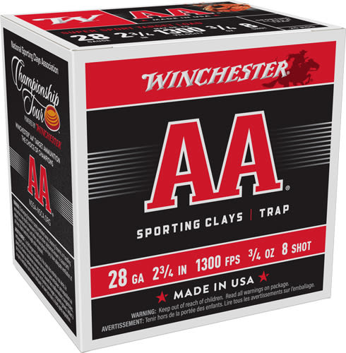 Winchester AA 28 Gauge Shotgun Shells - 250 Rounds-img-0