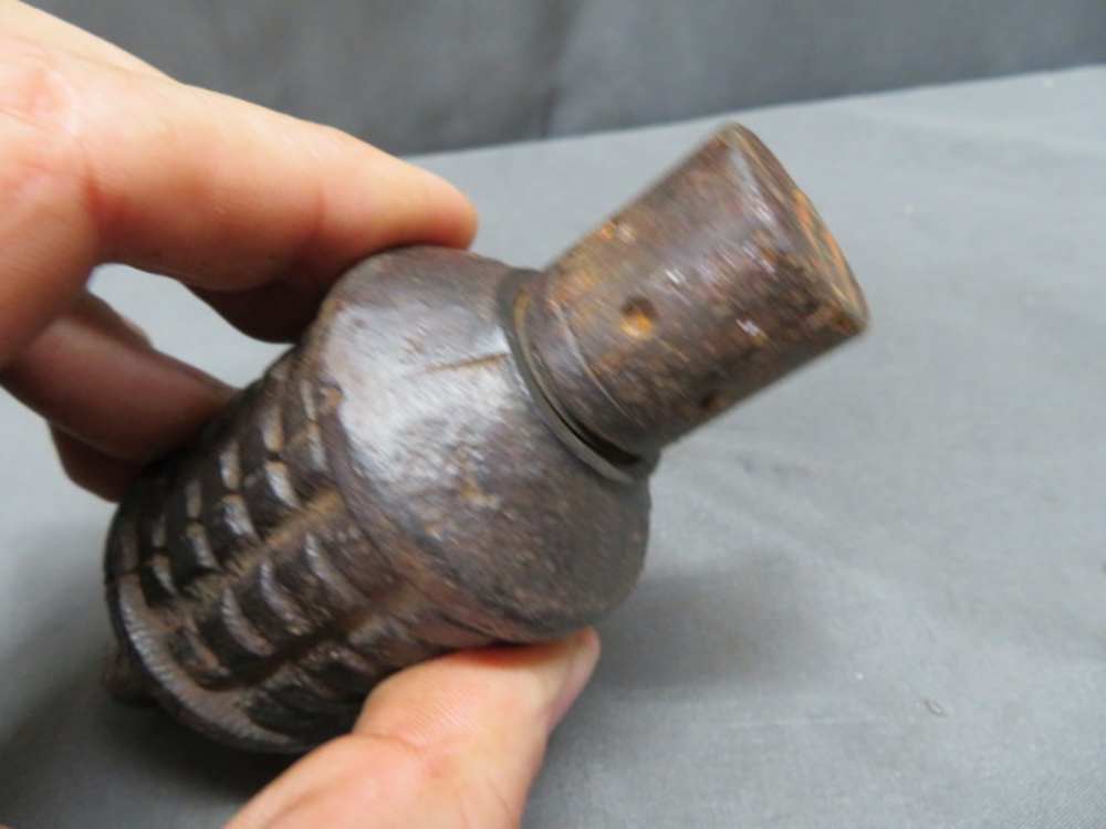 PRE WWII JAPANESE TYPE 10 HAND GRENADE / KNEE MORTAR ROUND-ORIGINAL-SCARCE-img-3