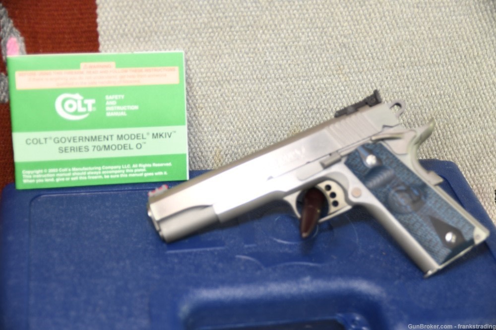Gold Cup Trophy Lite 45ACP Series 70 5 inch bbl AS NEW w/box and papers-img-1