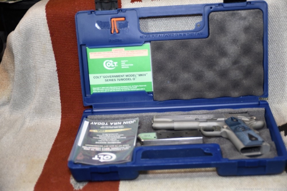 Gold Cup Trophy Lite 45ACP Series 70 5 inch bbl AS NEW w/box and papers-img-0