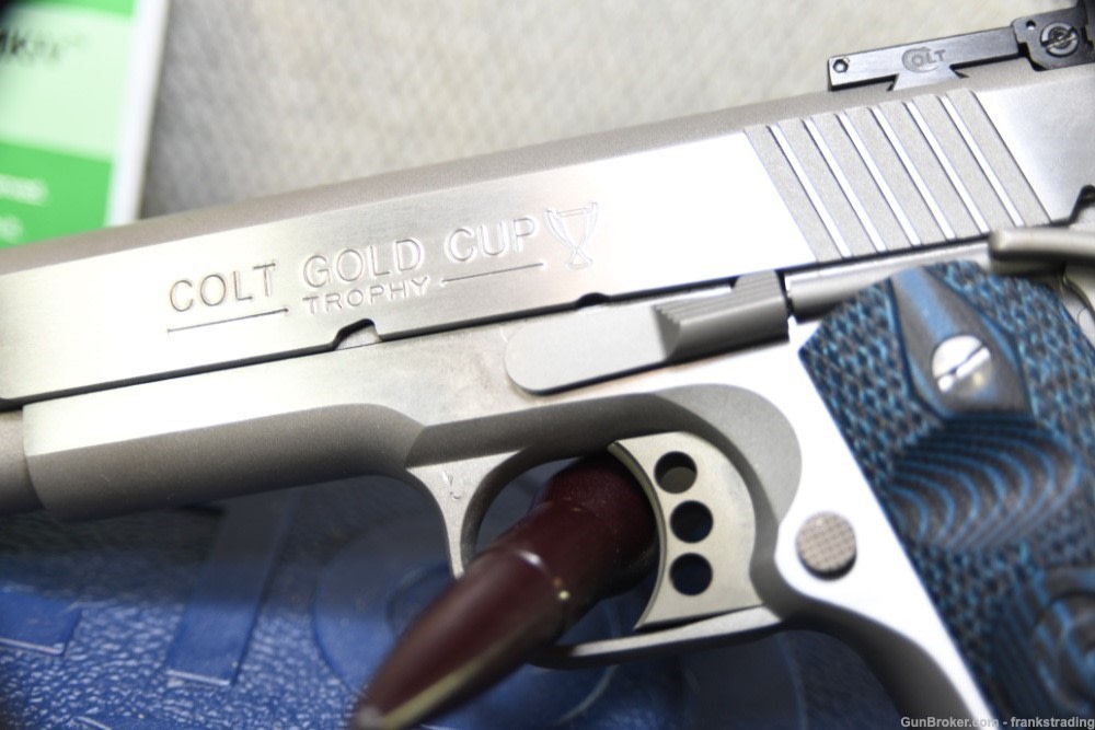 Gold Cup Trophy Lite 45ACP Series 70 5 inch bbl AS NEW w/box and papers-img-4