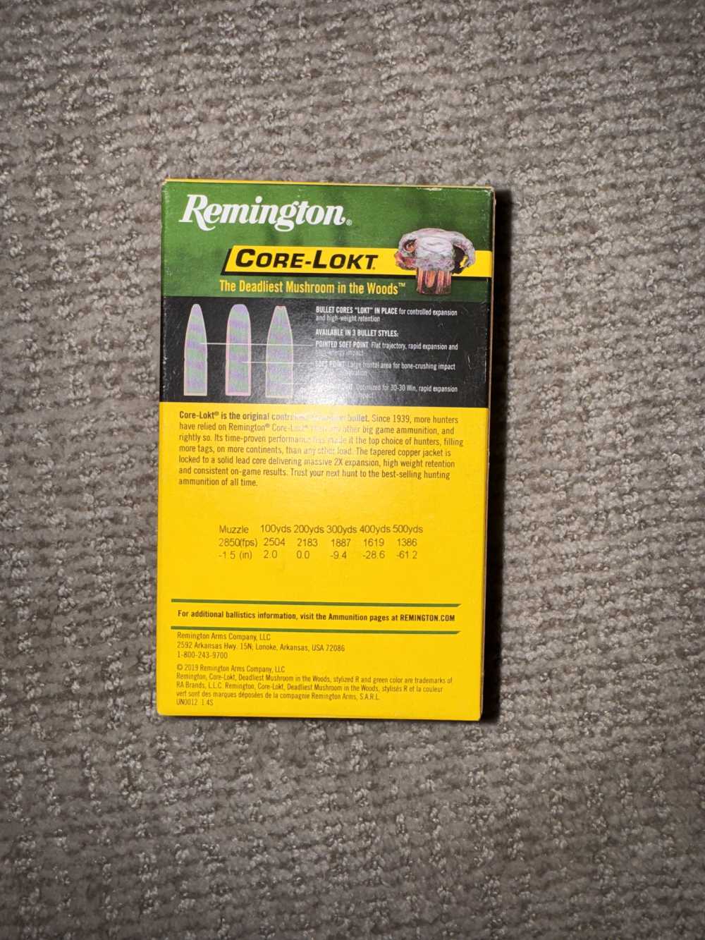Remington Core Lokt 270 Winchester 150 grain SP hunting ammo-img-1