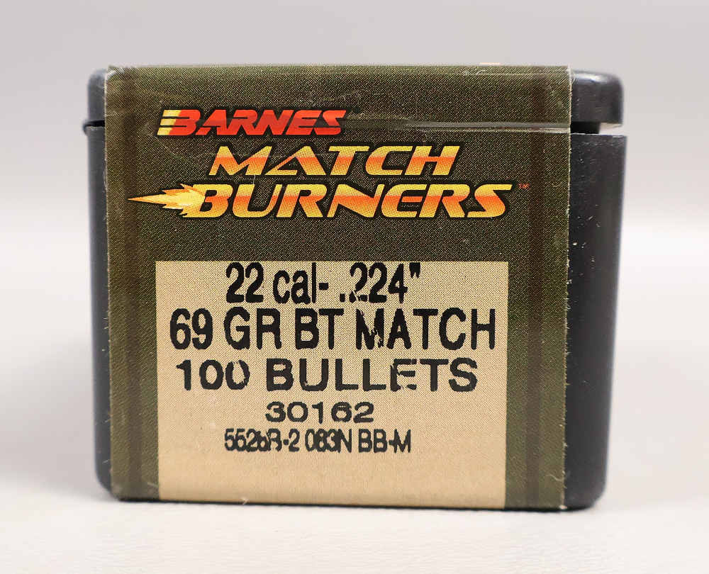 1000 BARNES 22 MATCH BURNERS 69 Grain 22 Caliber 224 BULLETS for Reloading-img-1