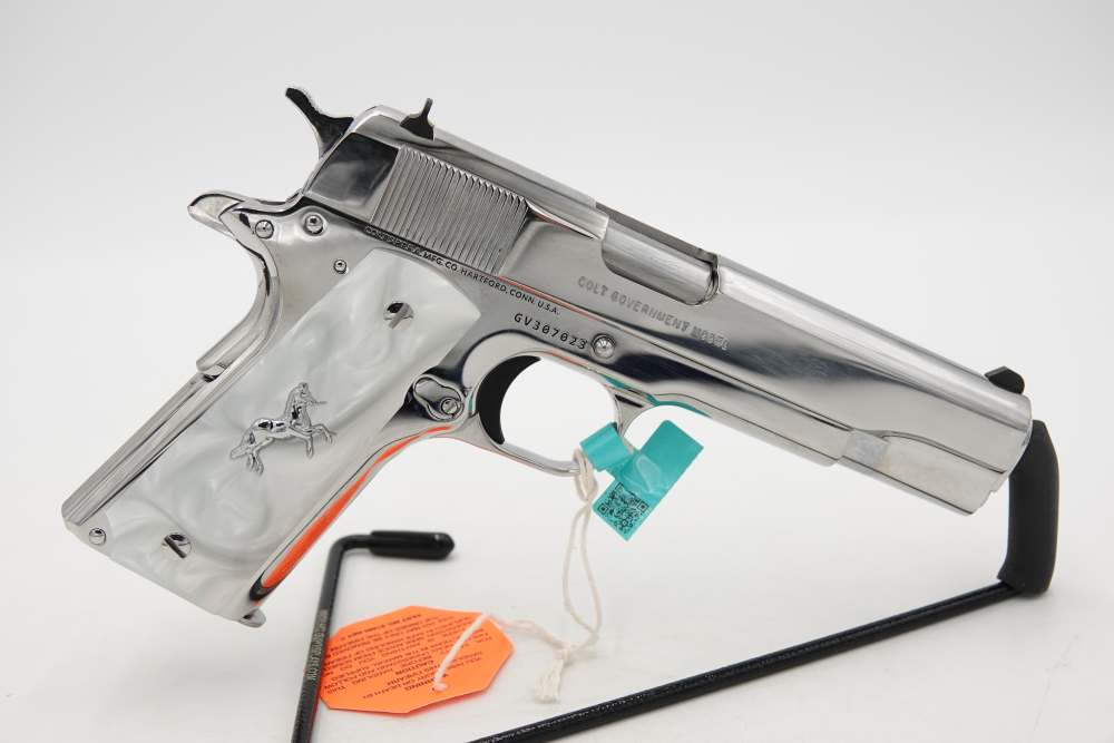 Colt 1911 Government 45 ACP Bright Mirror Steel Finish Colt Custom Shop-img-10