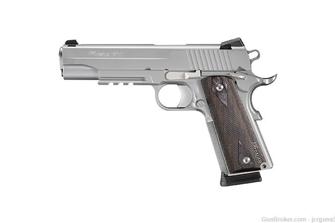 New Sig 1911 Stainless 45 ACP 8rd 1911R-45-SSS-CA  CA OK Free Ship-img-0