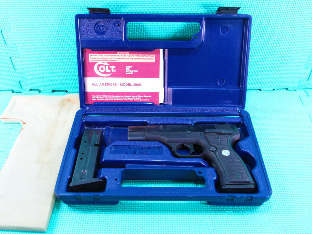 Colt All American Model 2000 9mm Blued 2 Mags w/Box Made in 1992 Nice!-img-40