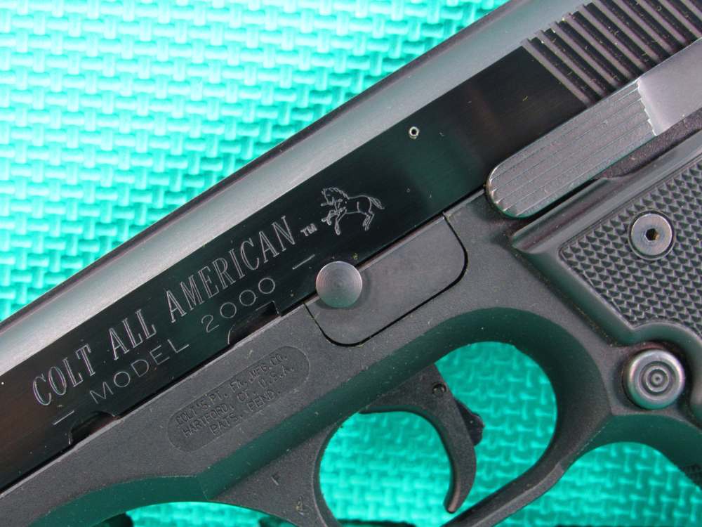 Colt All American Model 2000 9mm Blued 2 Mags w/Box Made in 1992 Nice!-img-11