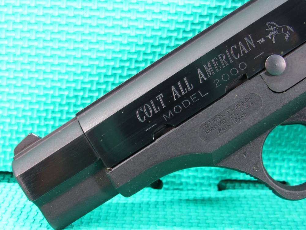 Colt All American Model 2000 9mm Blued 2 Mags w/Box Made in 1992 Nice!-img-10