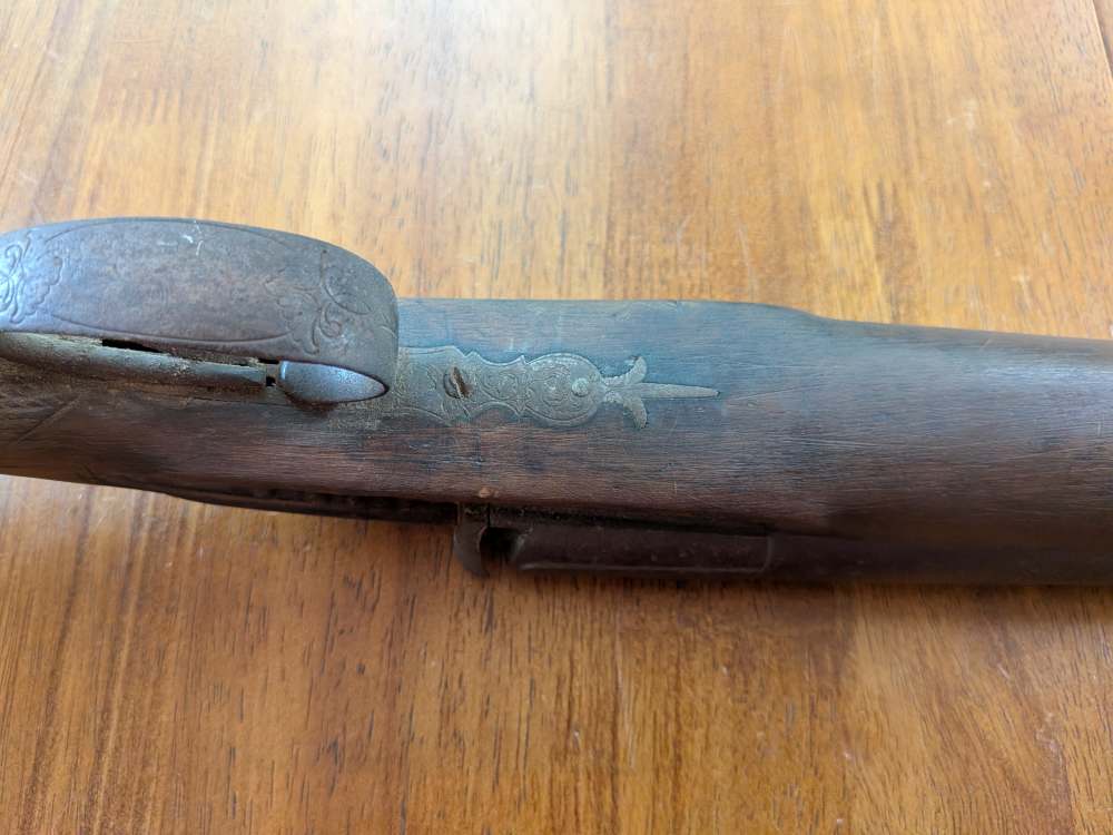 Antique Cap & Ball 12ga Side-by-Side – No FFL – Project/Wall Hanger-img-58