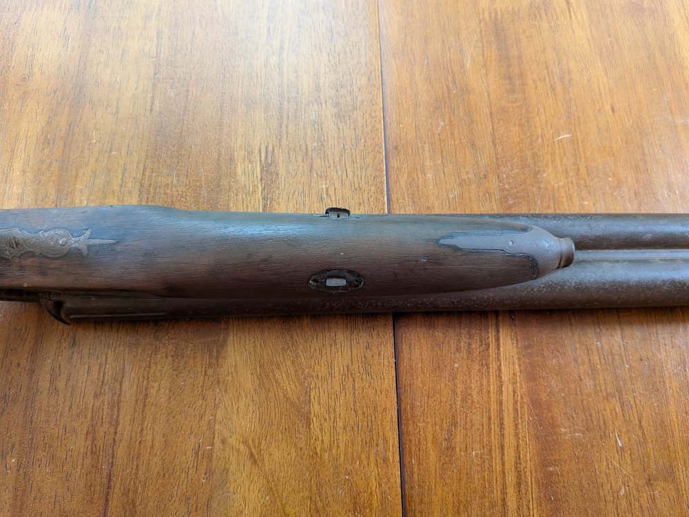 Antique Cap & Ball 12ga Side-by-Side – No FFL – Project/Wall Hanger-img-56