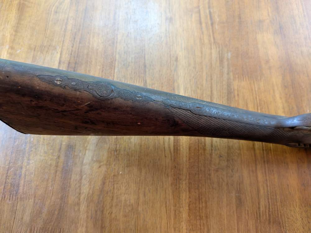 Antique Cap & Ball 12ga Side-by-Side – No FFL – Project/Wall Hanger-img-61