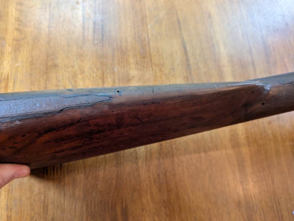 Antique Cap & Ball 12ga Side-by-Side – No FFL – Project/Wall Hanger-img-47
