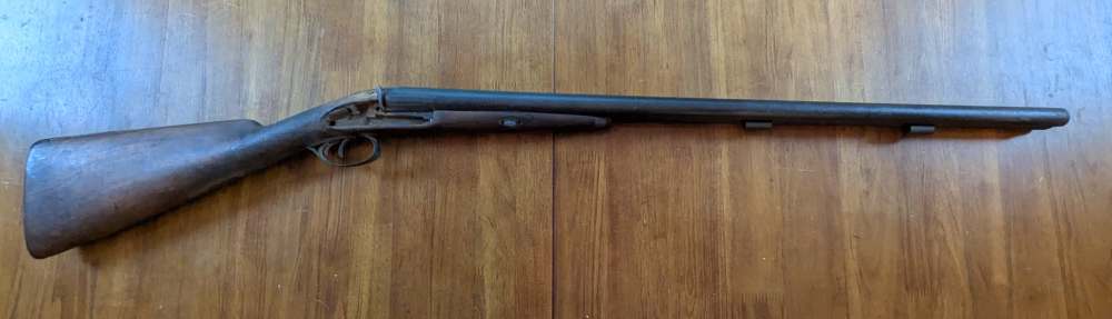 Antique Cap & Ball 12ga Side-by-Side – No FFL – Project/Wall Hanger-img-0