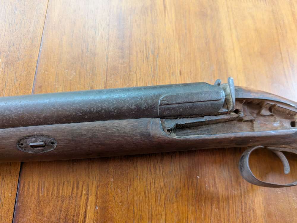 Antique Cap & Ball 12ga Side-by-Side – No FFL – Project/Wall Hanger-img-30