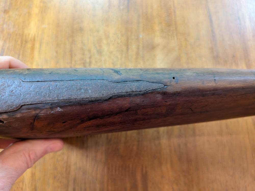 Antique Cap & Ball 12ga Side-by-Side – No FFL – Project/Wall Hanger-img-48