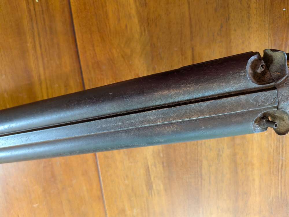 Antique Cap & Ball 12ga Side-by-Side – No FFL – Project/Wall Hanger-img-18