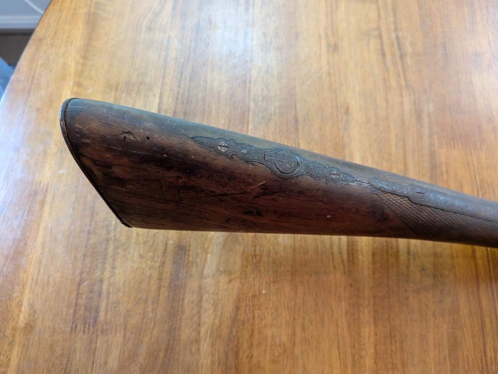 Antique Cap & Ball 12ga Side-by-Side – No FFL – Project/Wall Hanger-img-62