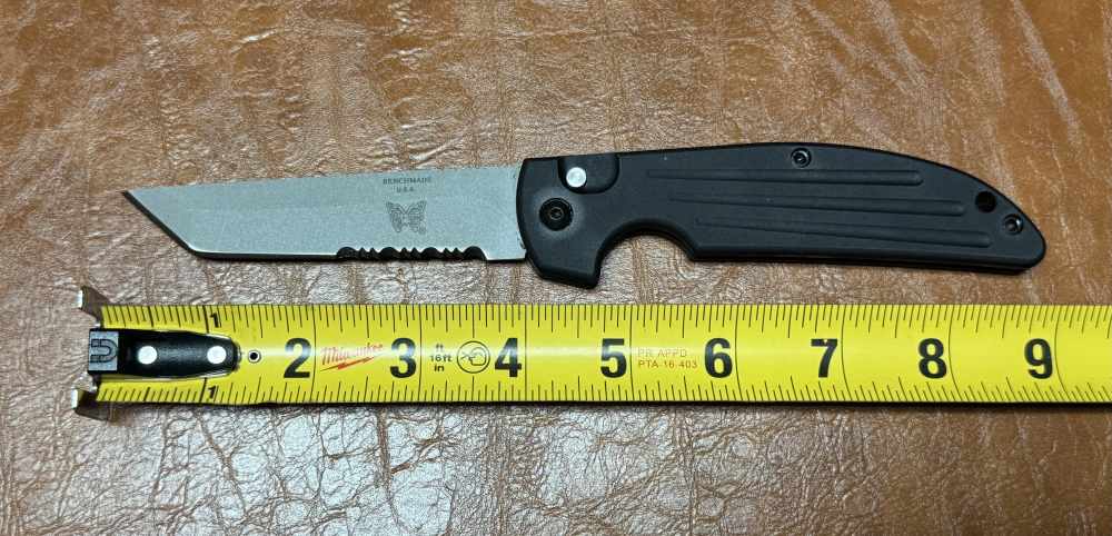 Vintage Benchmade Tsunami 7500 Butterfly Bali Song Auto 4" Tanto New Rare!-img-0