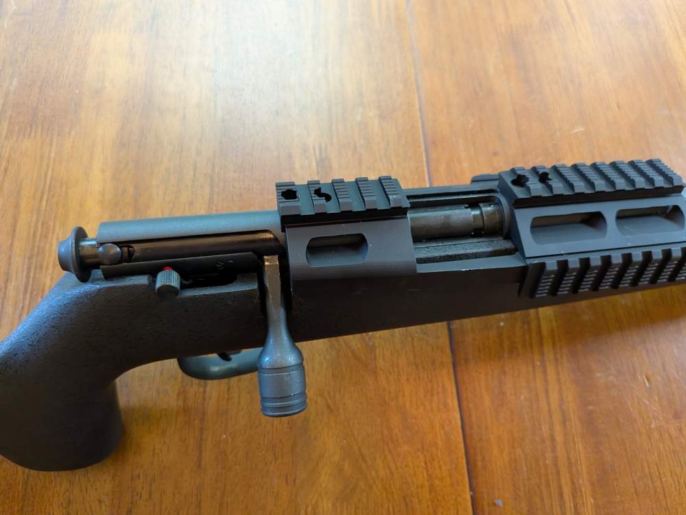 Savage Mark II .22LR – Fluted Threaded Bull Barrel – Bipod – Rail – No Mag-img-29