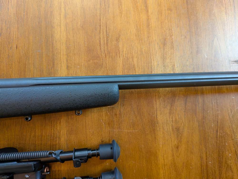 Savage Mark II .22LR – Fluted Threaded Bull Barrel – Bipod – Rail – No Mag-img-19