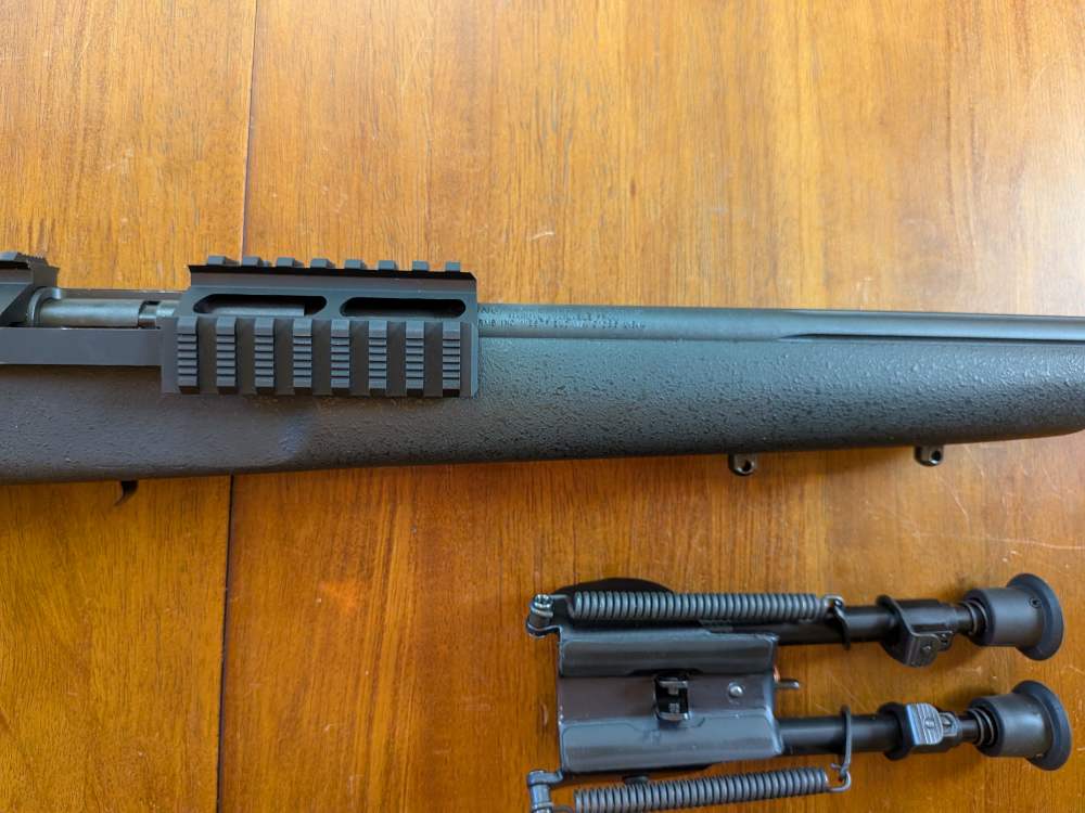 Savage Mark II .22LR – Fluted Threaded Bull Barrel – Bipod – Rail – No Mag-img-17